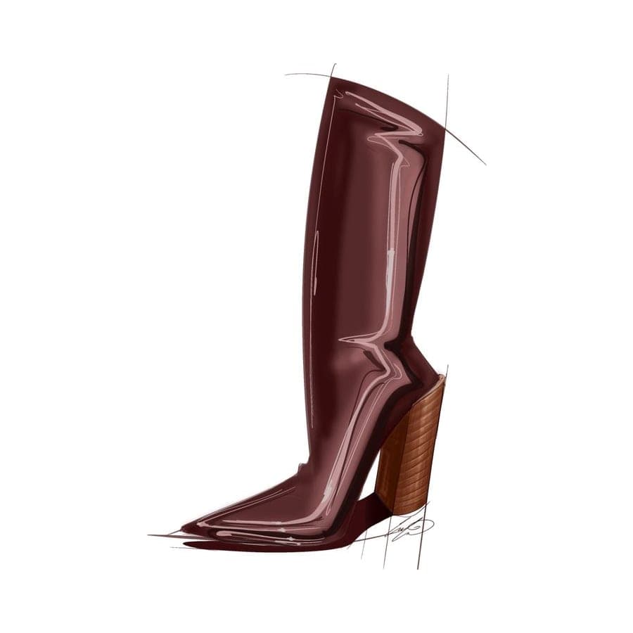 Footwear rendering 5 by Erin Lavigne
