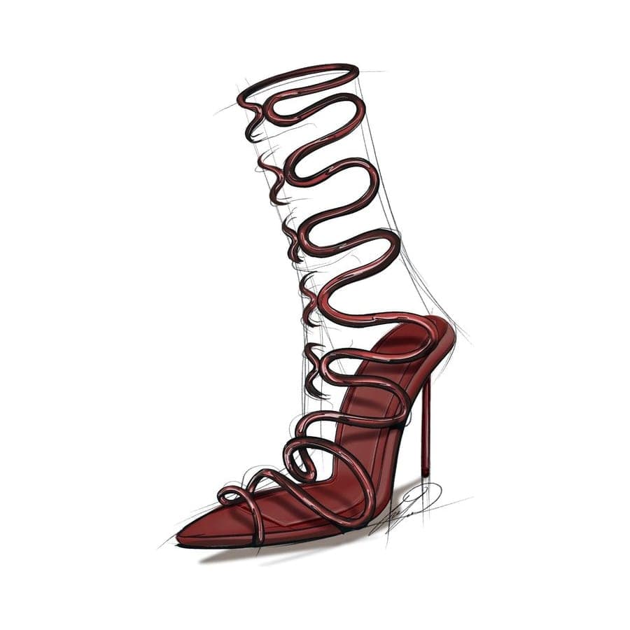 Footwear rendering 6 by Erin Lavigne