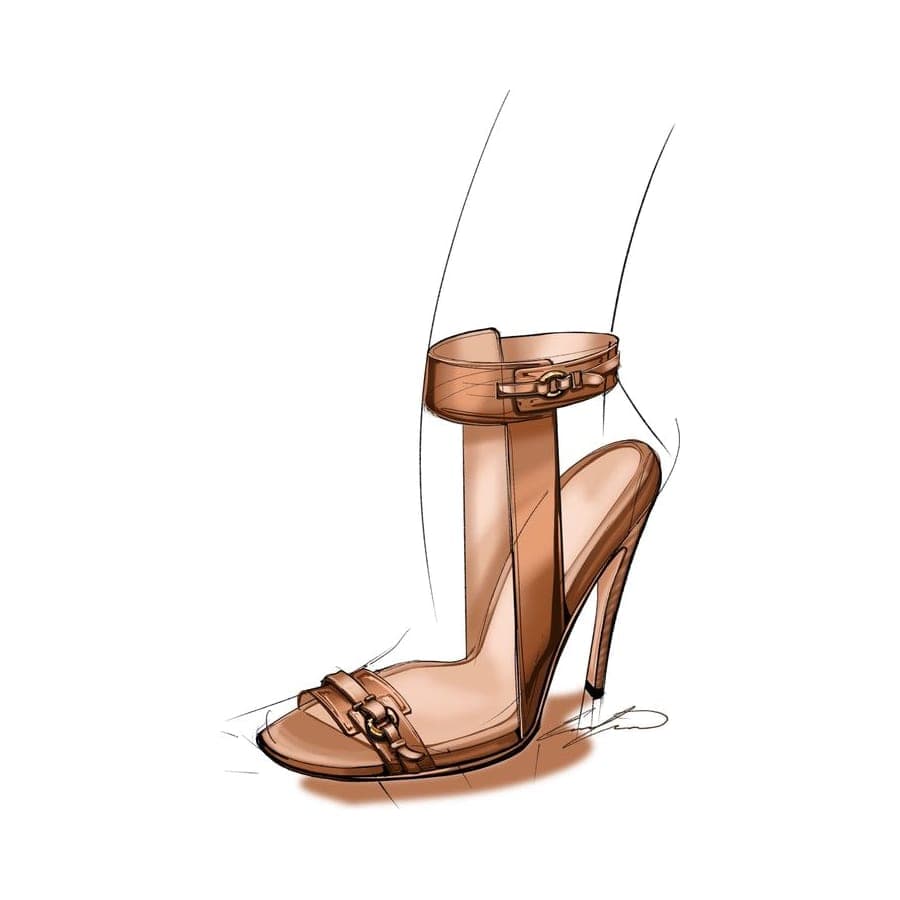 Footwear rendering 17 by Erin Lavigne