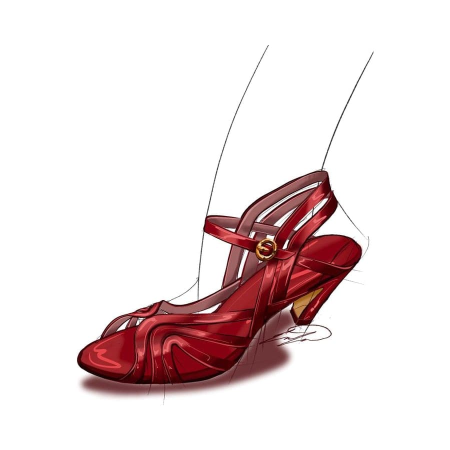 Footwear rendering 2 by Erin Lavigne