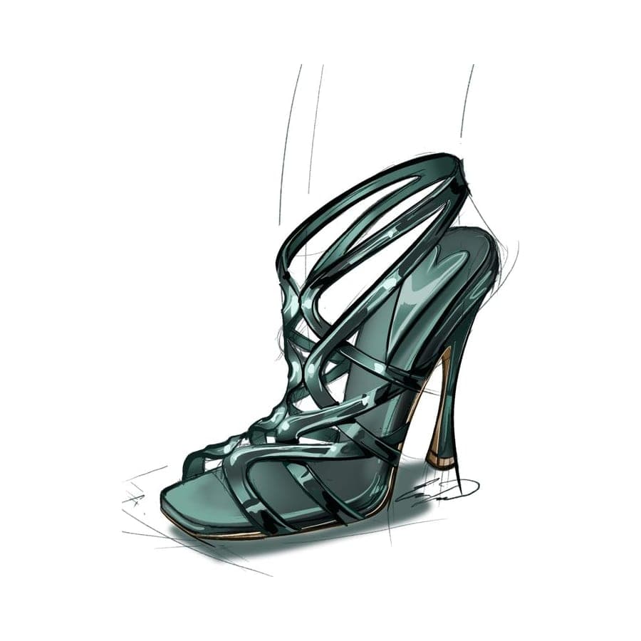 Footwear rendering 39 by Erin Lavigne